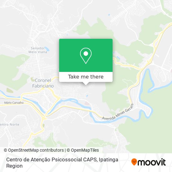 Centro de Atenção Psicossocial CAPS map