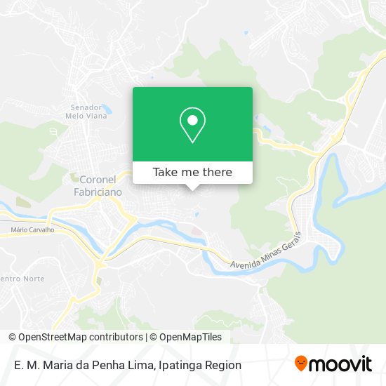 E. M. Maria da Penha Lima map