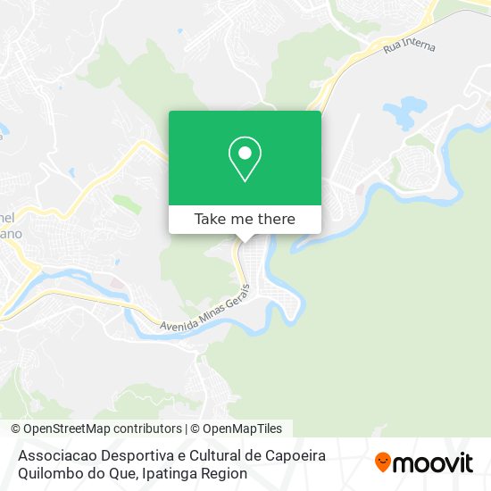 Associacao Desportiva e Cultural de Capoeira Quilombo do Que map