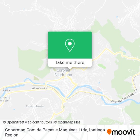 Copermaq Com de Peças e Maquinas Ltda map
