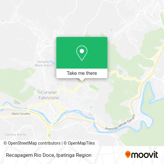 Recapagem Rio Doce map