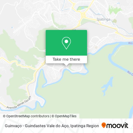 Guinvaço - Guindastes Vale do Aço map