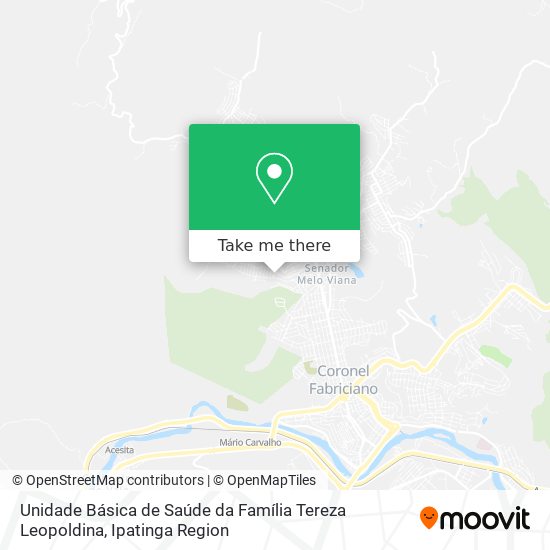 Unidade Básica de Saúde da Família Tereza Leopoldina map