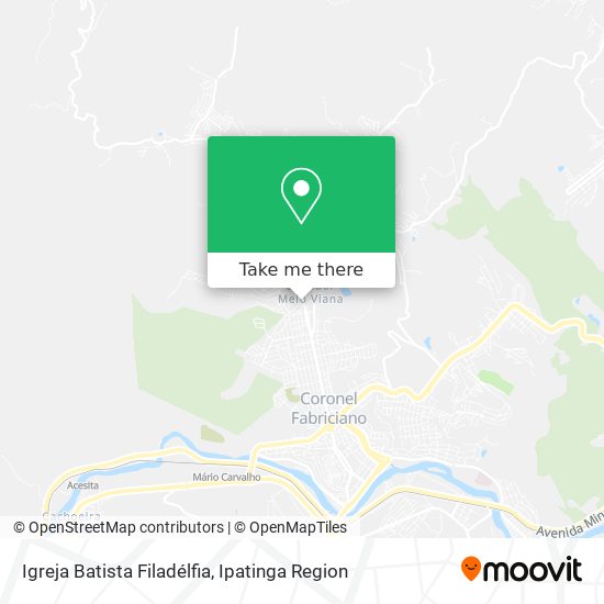 Mapa Igreja Batista Filadélfia