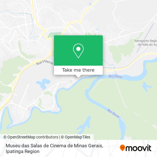 Mapa Museu das Salas de Cinema de Minas Gerais