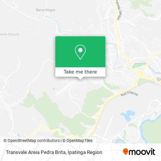 Transvale Areia Pedra Brita map