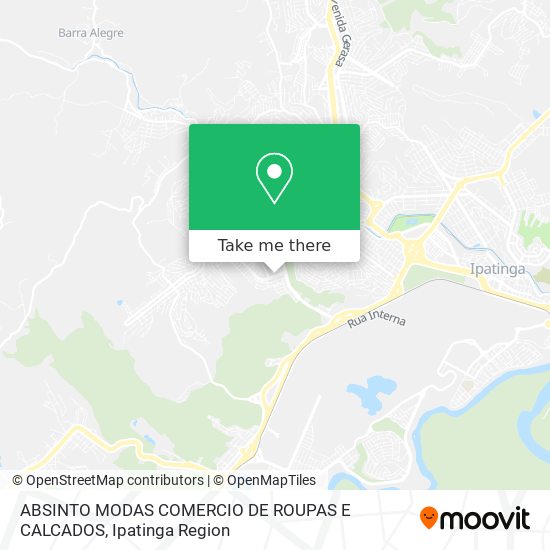 Mapa ABSINTO MODAS COMERCIO DE ROUPAS E CALCADOS