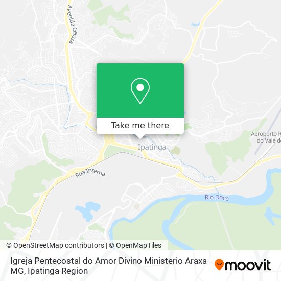 Igreja Pentecostal do Amor Divino Ministerio Araxa MG map