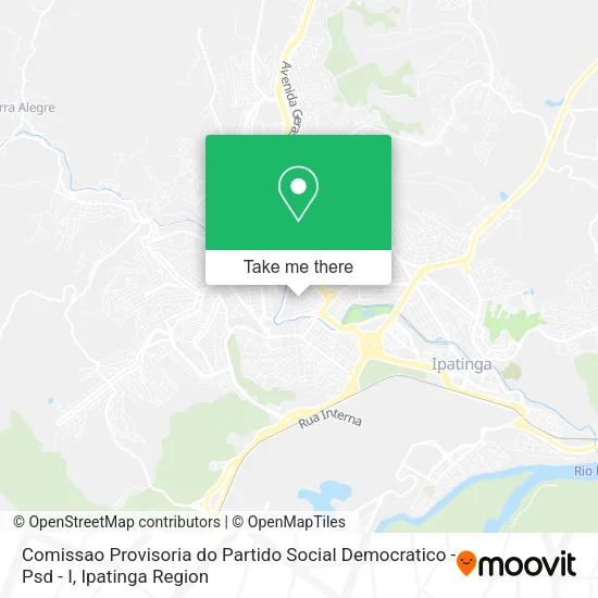 Comissao Provisoria do Partido Social Democratico - Psd - I map