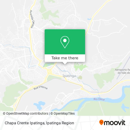 Chapa Crente Ipatinga map
