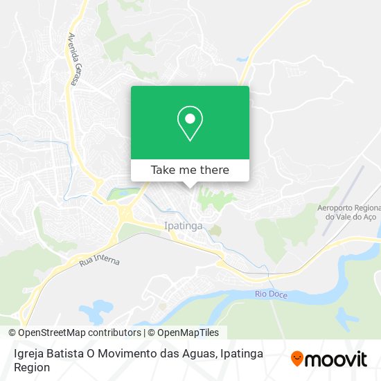 Mapa Igreja Batista O Movimento das Aguas