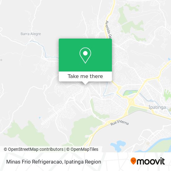 Minas Frio Refrigeracao map