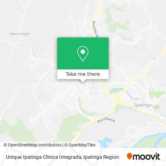 Unique Ipatinga Clínica Integrada map