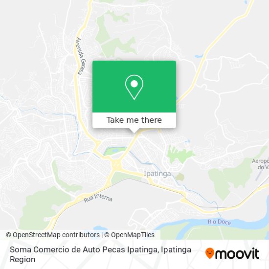 Soma Comercio de Auto Pecas Ipatinga map
