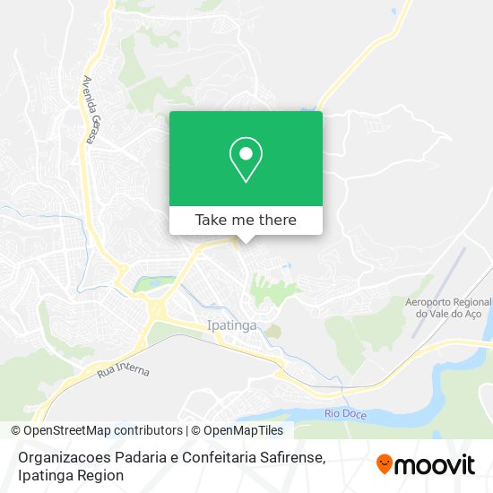 Organizacoes Padaria e Confeitaria Safirense map