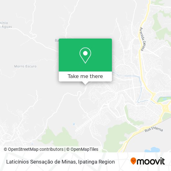 Laticínios Sensação de Minas map