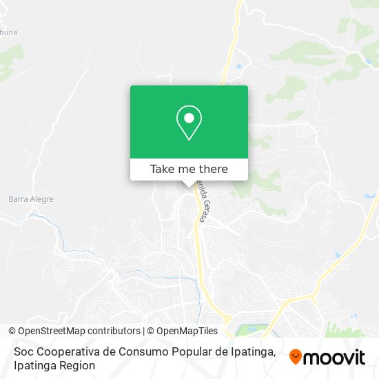 Soc Cooperativa de Consumo Popular de Ipatinga map