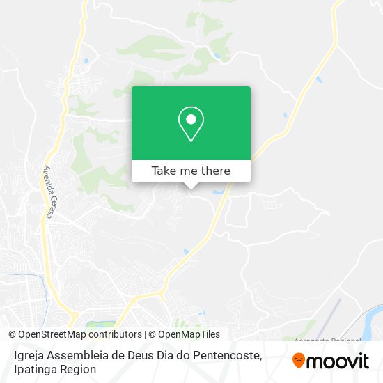 Mapa Igreja Assembleia de Deus Dia do Pentencoste