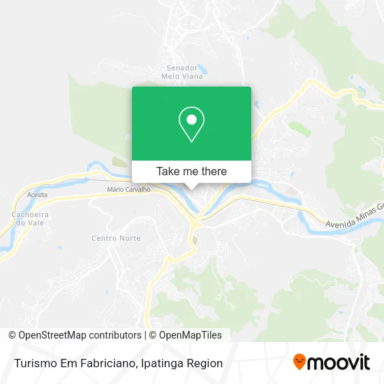 Turismo Em Fabriciano map