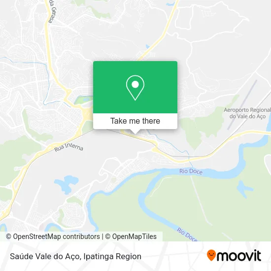 Saúde Vale do Aço map