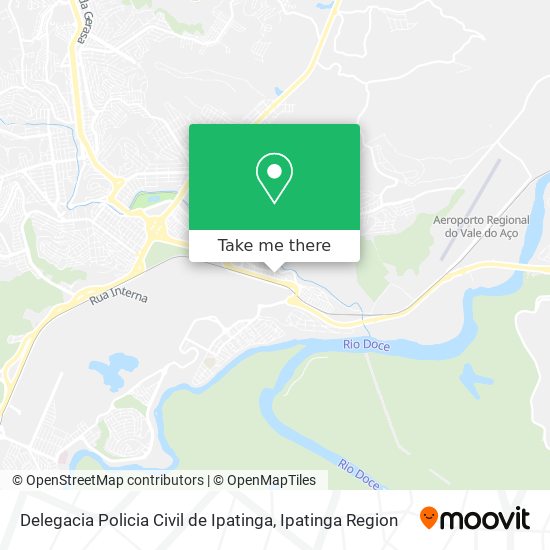 Mapa Delegacia Policia Civil de Ipatinga