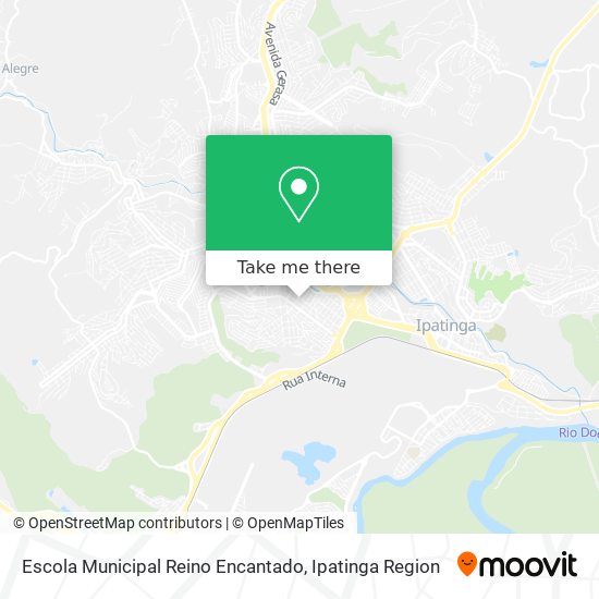 Mapa Escola Municipal Reino Encantado