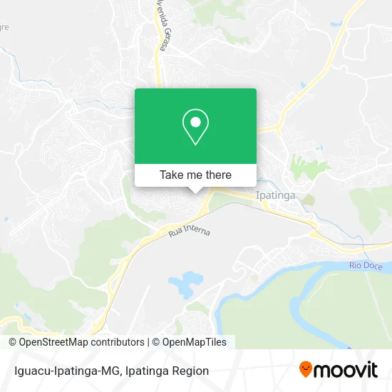 Iguacu-Ipatinga-MG map