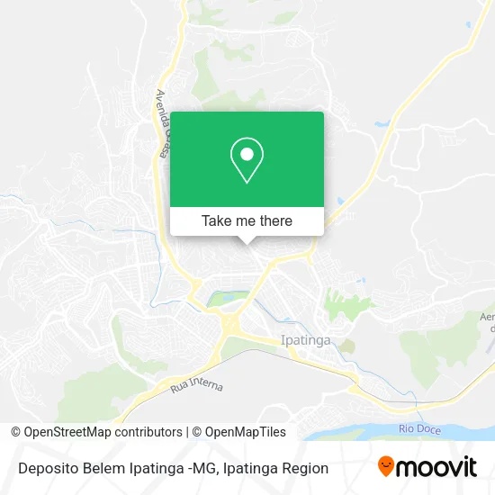 Deposito Belem Ipatinga -MG map