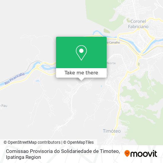 Comissao Provisoria do Solidariedade de Timoteo map