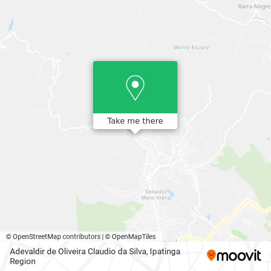Adevaldir de Oliveira Claudio da Silva map