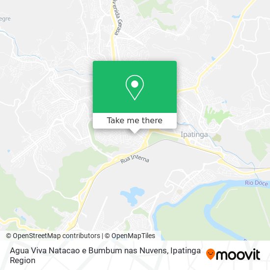 Agua Viva Natacao e Bumbum nas Nuvens map