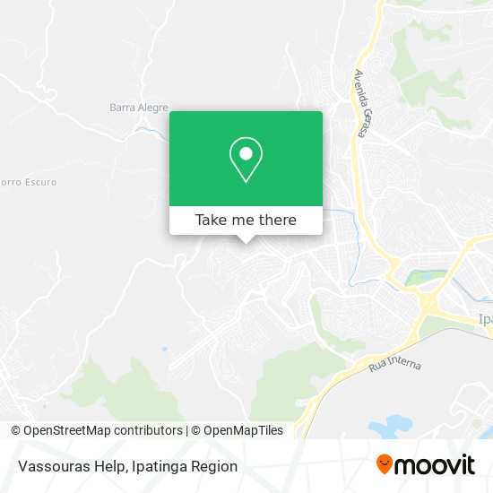 Vassouras Help map