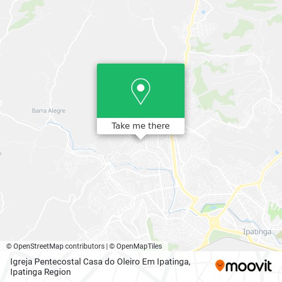 Igreja Pentecostal Casa do Oleiro Em Ipatinga map