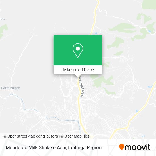 Mundo do Milk Shake e Acai map