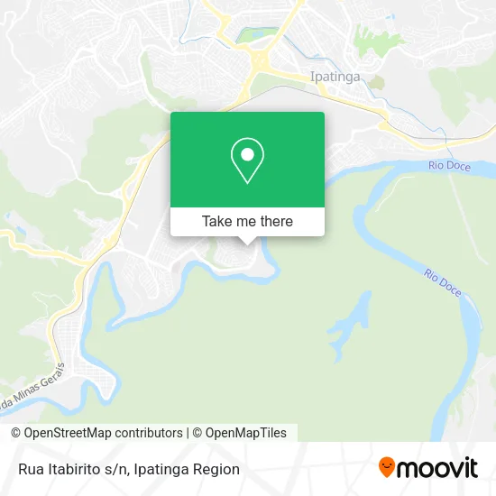 Rua Itabirito s/n map