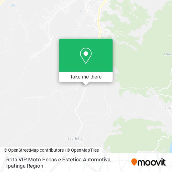 Rota VIP Moto Pecas e Estetica Automotiva map