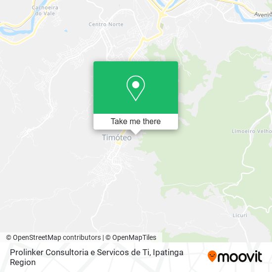 Mapa Prolinker Consultoria e Servicos de Ti