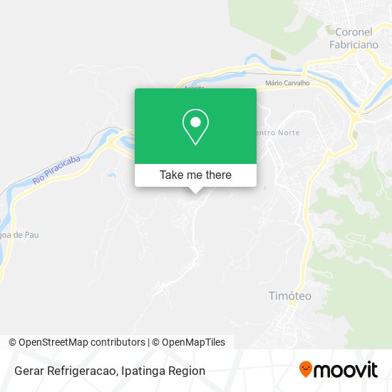 Mapa Gerar Refrigeracao