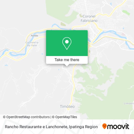 Mapa Rancho Restaurante e Lanchonete