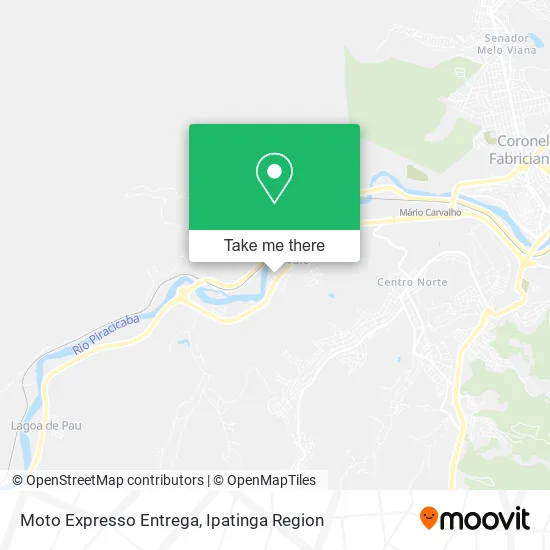 Moto Expresso Entrega map