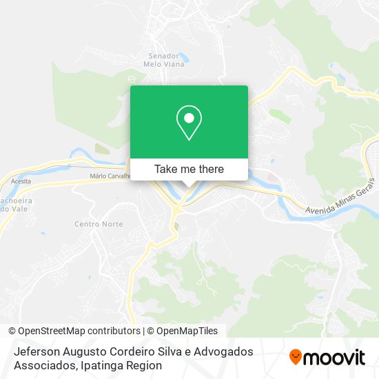 Mapa Jeferson Augusto Cordeiro Silva e Advogados Associados