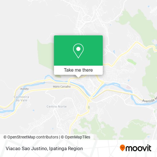 Viacao Sao Justino map