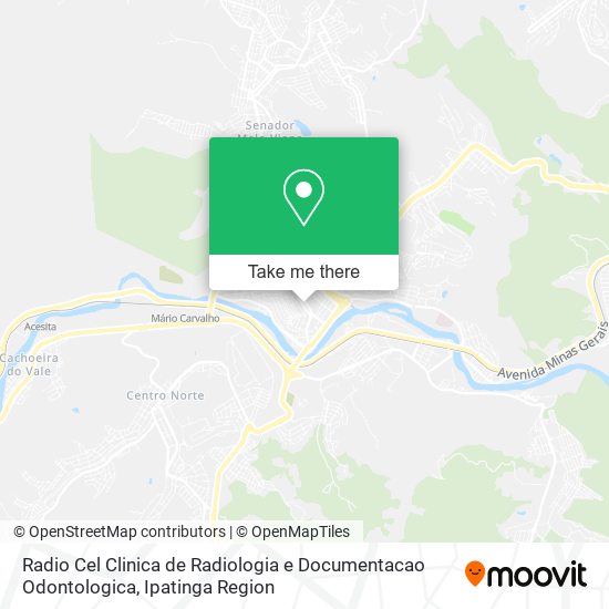 Mapa Radio Cel Clinica de Radiologia e Documentacao Odontologica