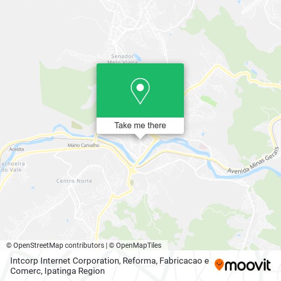 Mapa Intcorp Internet Corporation, Reforma, Fabricacao e Comerc