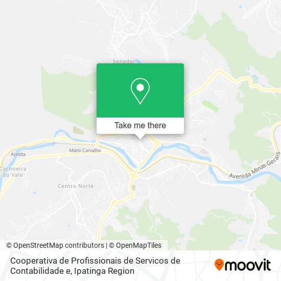 Mapa Cooperativa de Profissionais de Servicos de Contabilidade e