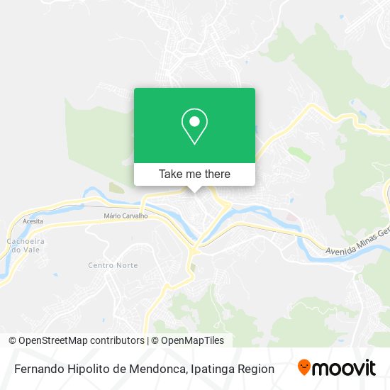 Fernando Hipolito de Mendonca map