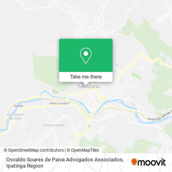 Mapa Osvaldo Soares de Paiva Advogados Associados