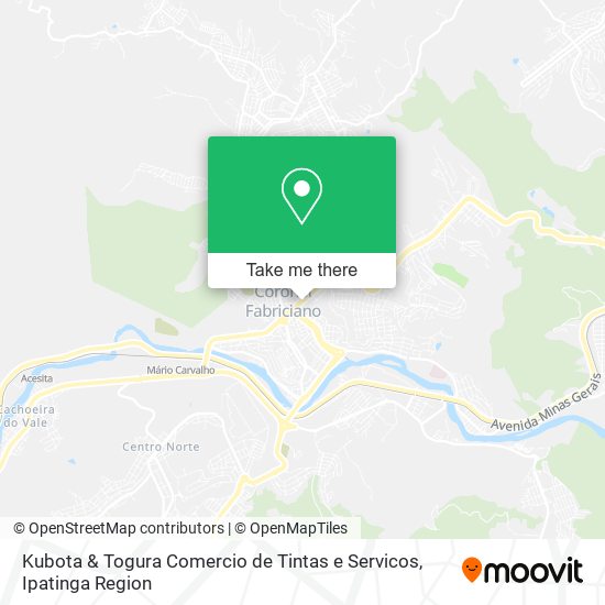 Mapa Kubota & Togura Comercio de Tintas e Servicos