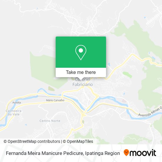 Mapa Fernanda Meira Manicure Pedicure