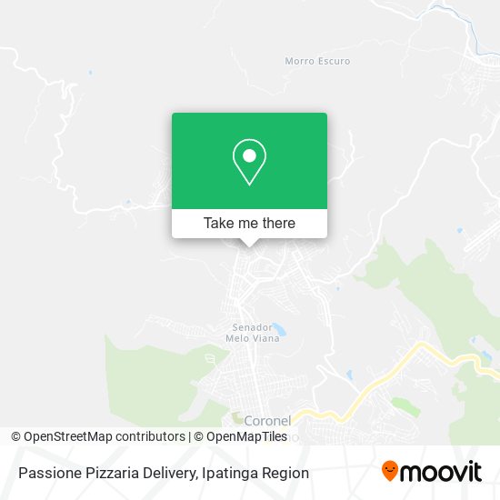 Mapa Passione Pizzaria Delivery